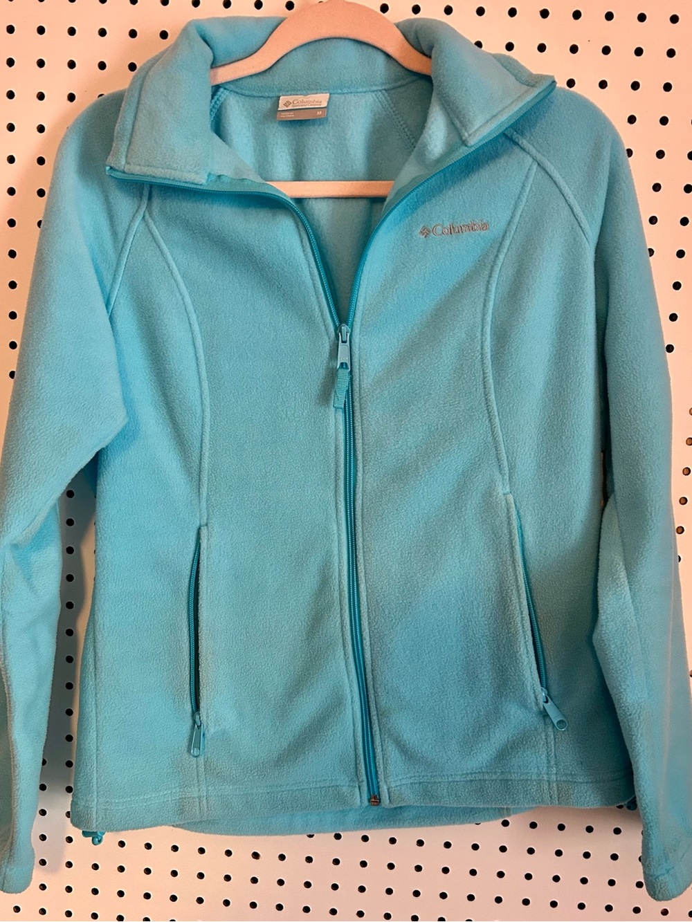 Columbia Women’s Turquoise Full-Zip Fleece Jacket size Medium
